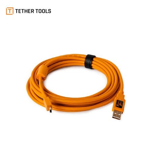 [Tether tools] TETHERPRO USB 2.0 AM TO MINI-B (4.6M) ORG (CU5451)
