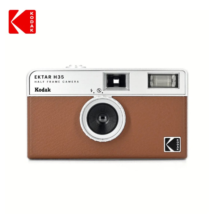 [KODAK] 하프 필름카메라 EKTAR H35 Brown 토이카메라