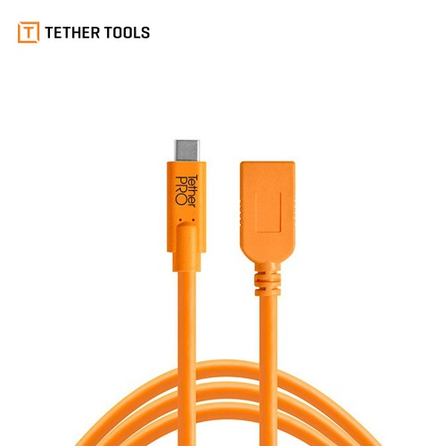[Tether tools] TETHERPRO USB-C TO USB FEMALE ADAPTER ORG (CUCA415-ORG)